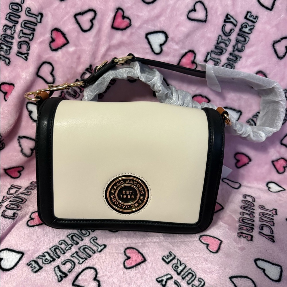 Marc Jacobs Black and White Crossbody Bag